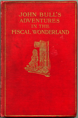 <i>John Bulls Adventures in the Fiscal Wonderland</i> 1904 novel by Charles Geake and Francis Carruthers Gould