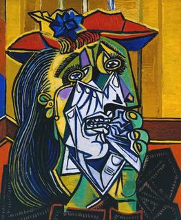 <i>The Weeping Woman</i> Oil painting by Pablo Picasso