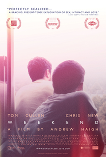 <i>Weekend</i> (2011 film) 2011 British romantic drama film directed by Andrew Haigh