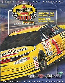 2000 Pennzoil 400 Programmumschlag