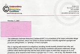 This ESPC letter accuses an eBay buyer of copyright infringement. ESPC Letterhead-1-.jpg