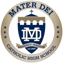 Mater Dei Sekolah Tinggi Katolik (Chula Vista, California) logo.png