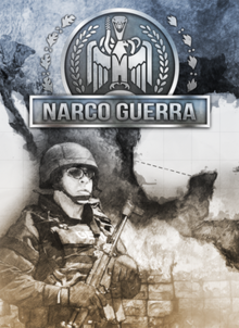 Arte de la portada del juego de computadora NarcoGuerra.png