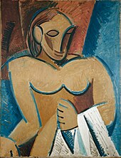 Pablo Picasso; 1907; Nu a la serviette, oil on canvas, 116 x 89 cm Pablo Picasso, 1907, Nu a la serviette, oil on canvas, 116 x 89 cm.jpg