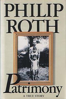 <i>Patrimony: A True Story</i> 1991 memoir by American writer Philip Roth