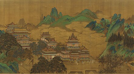 Peach Festival of the Queen Mother of the West, early 17th century, anonymous painter of the Ming dynasty.