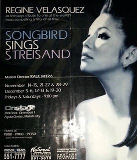 Songbird Sings Streisand Concert residency by Regine Velasquez