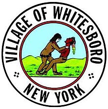 The Village's former seal was at the center of controversy Whitesboro New York (city seal).jpeg