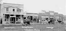 Windom, Kansas in McPherson County during the early 20th century Windom Kansas.gif