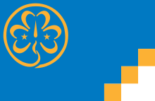 World Association of Girl Guides and Girl Scouts flag.svg