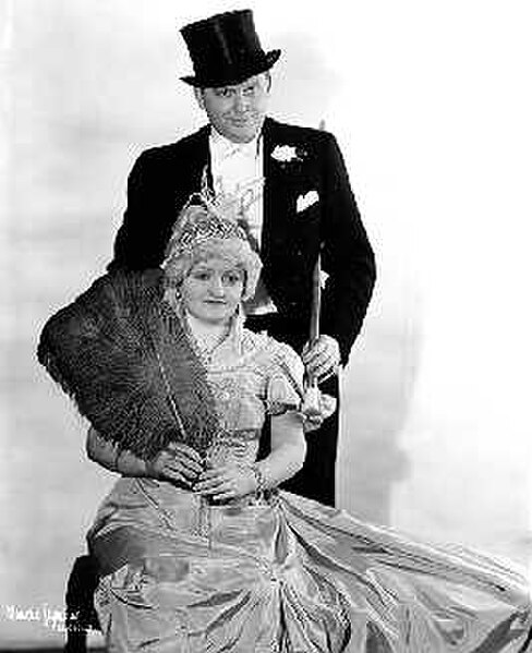 Charles P. Hughes and June Meredith in a publicity photo (taken March 1933) for The First Nighter Program.