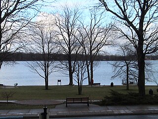 Reeds Lake Lake in East Grand Rapids, Michigan, USA