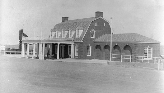US border station, Sweetgrass MT, 1936.
