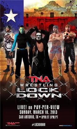 Promotional poster featuring Bully Ray, Jeff Hardy, Sting, Chavo Guerrero, and Hernandez