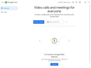 <span class="mw-page-title-main">Google Meet</span> Video-conferencing software developed by Google