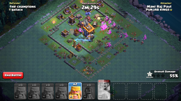 A player attacking another player's village in the builder base game mode Coc attack.png