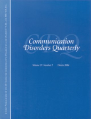 <i>Communication Disorders Quarterly</i> Academic journal