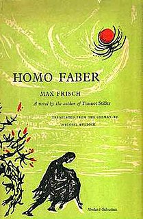 <i>Homo Faber</i> (novel) 1957 novel by Max Frisch