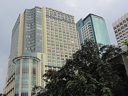 Hyatt Hotel; Landbank Building (Malate, Manila)(2014-10-22).jpg