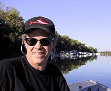 Michael Wolfe in 2007. MBW on the water (cropped).jpg