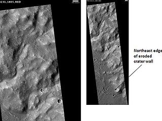 <span class="mw-page-title-main">Escalante (Martian crater)</span> Crater on Mars