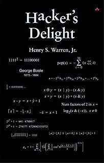 <i>Hackers Delight</i> Software algorithm book