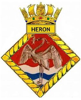 Badge of HMS Heron