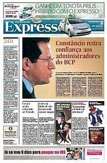 <i>Expresso</i> (newspaper) Portuguese weekly paper