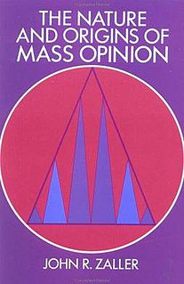 <i>The Nature and Origins of Mass Opinion</i> book by John Zaller