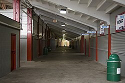 The concourse under the ballpark's remaining seating area still exists almost exactly as it did when the Braves played there. BUNickersonConcourse.jpg