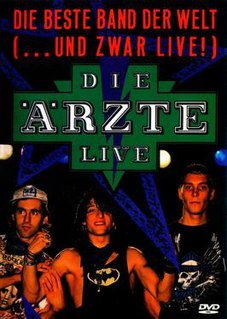 <i>Die Beste Band der Welt (...und zwar live)</i> 1988 video by Die Ärzte