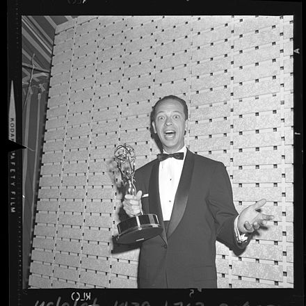 Knotts receives his first Emmy Award for The Andy Griffith Show, 1961.