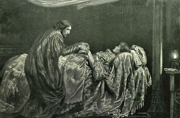 Henry Irving and Ellen Terry in Irving's elaborate 1896 production of Cymbeline