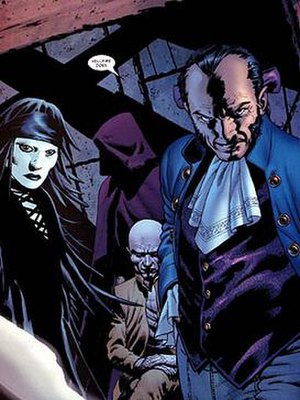 Emma Frost's illusory Inner Circle (left to right): Negasonic Teenage Warhead, Perfection, Cassandra Nova, and Sebastian Shaw