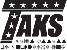 The official logo of the TAKS test. Mainly based on the TAAS test's logo. The official logo of the Texas Assessment of Knowledge and Skills.svg