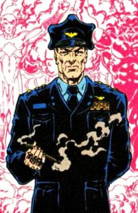 General Wade Eiling as seen in the interior artwork from Who's Who Update '88 #4 (January 1995). Art by Pat Broderick.