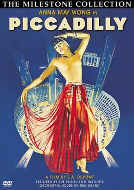 DVD cover derived from contemporary poster, showing Anna May Wong dancing topless. No such image appears in the film.