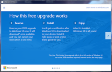 A screenshot of the "Get Windows 10" free upgrade window on Windows 7 Get Windows 10 desktop thing.png