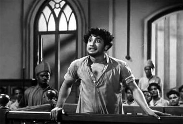 Sivaji Ganesan in Parasakthi 's climactic court scene