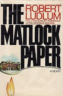 <i>The Matlock Paper</i> novel by Robert Ludlum