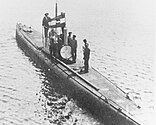U-1-class submarine surfaced