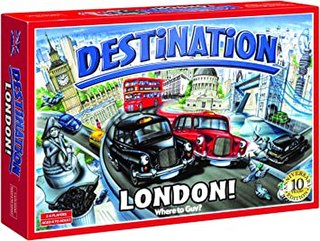 <i>Destination</i> (game) Taxi-inspired roll-and-move board game