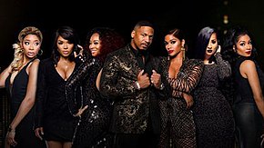 The cast of the sixth season, from left to right: Tommie, Rasheeda, Mimi, Stevie J, Joseline, Tammy and Karlie. LHHATLseason6castphoto.jpg