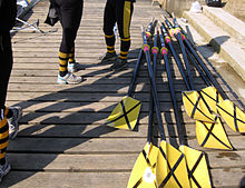 Linacre College rowing blades. Linacre College rowing blades.jpg