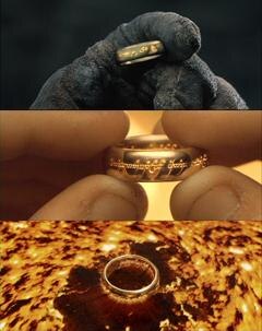 The One Ring in Peter Jackson's films.