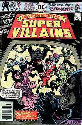 Cover to Secret Society of Super Villains #3, art by Ernie Chan.