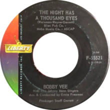 The Night Has a Thousand Eyes by Bobby Vee US single side-A.png