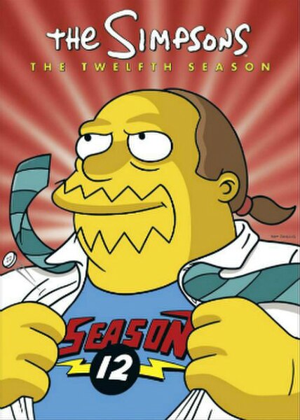 DVD cover featuring Comic Book Guy