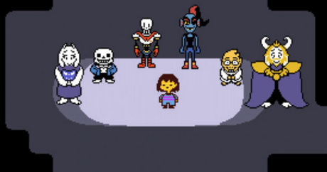 Characters of Undertale and Deltarune