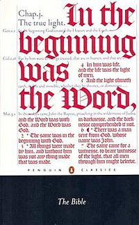 Front cover of the Penguin Classics paperback edition of the New Cambridge Paragraph Bible with the Apocrypha. PenguinClassicsNCPB.jpg